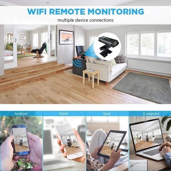 Câmera de vigilância Wi-Fi com alerta instantâneo