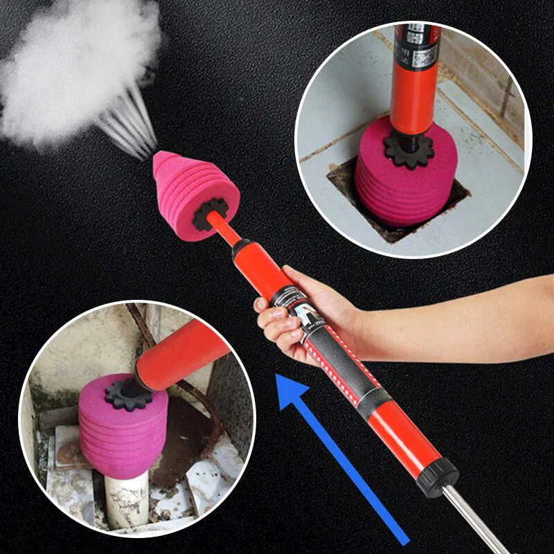 Quick and powerful toilet unclogging