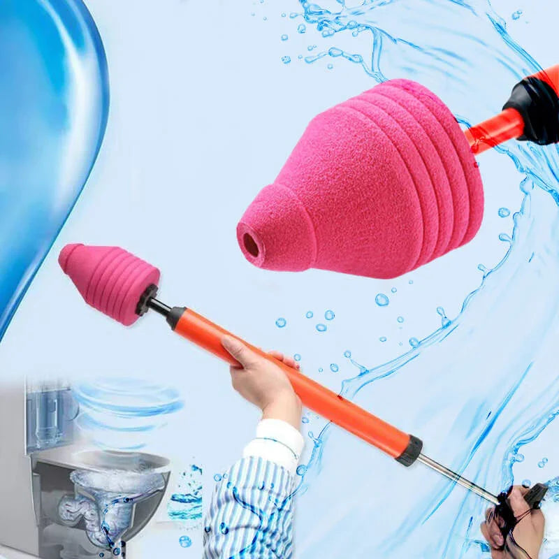 Quick and powerful toilet unclogging