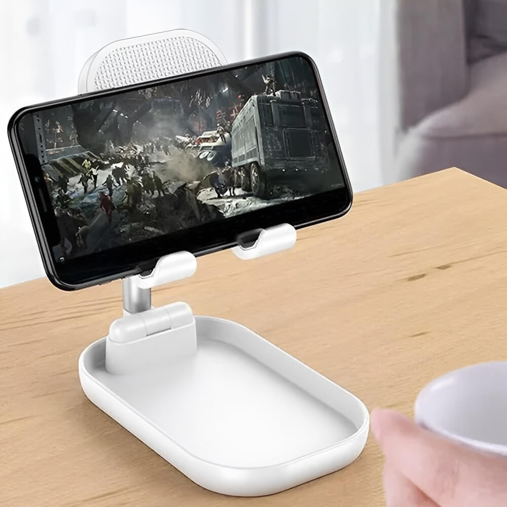 ワイヤレス充電器付き折りたたみ式電話スタンド