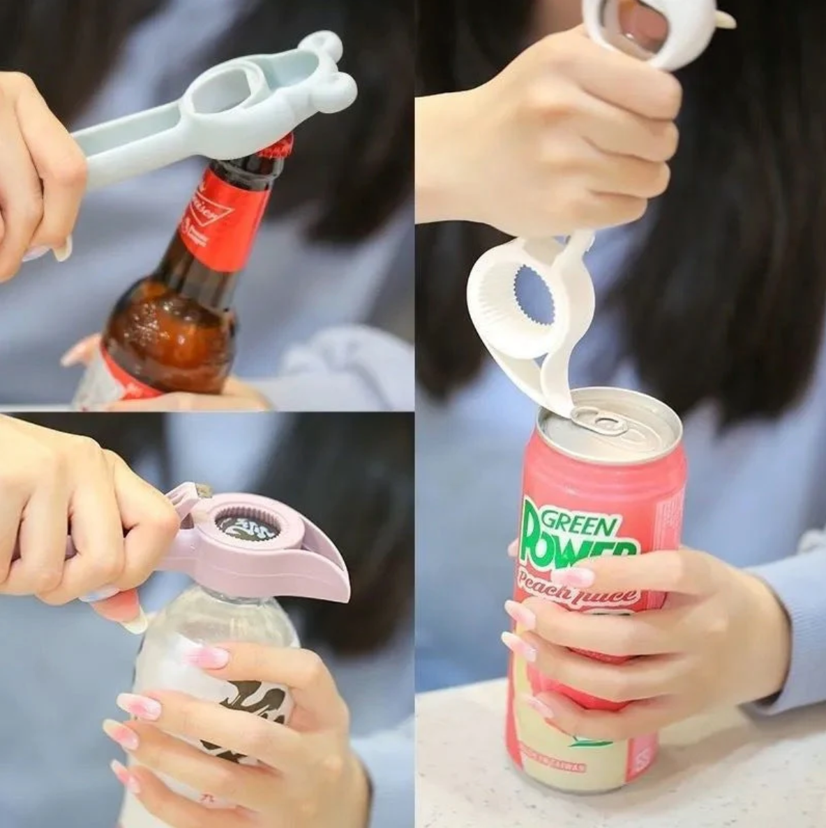 簡単にすべてのボトルや瓶を開けることができます 